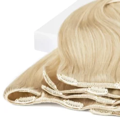 Rapunzel of Sweden Classic Clip-ins Straight / Medium Volume / 7 pieces 50 cm 10.7 Light Grey