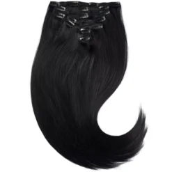 Rapunzel of Sweden Classic Clip-ins Straight / Medium Volume / 7 pieces 50 cm 1.0 Black