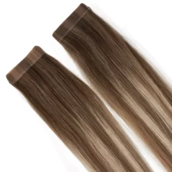 Rapunzel of SwedenClassic 4 Premium Tape Extensions Straight / Classic Tape 4 cm / 8 pieces 40 cm Dark Ashy Blonde Balayage B2.6/10.7