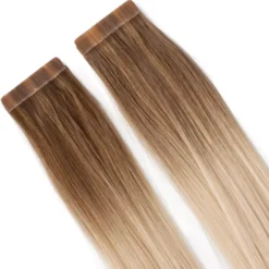 Rapunzel of SwedenClassic 4 Premium Tape Extensions Straight / Classic Tape 4 cm / 8 pieces 40 cm Cool Platinum Blonde Balayage B7.3/10.10