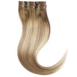 Rapunzel of Sweden Invisible Clip-ins Straight / Light Volume / 3 pieces 50 cm Dark Ashy Blonde Balayage B2.6/10.7