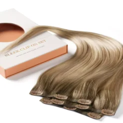 Rapunzel of Sweden Invisible Clip-ins Straight / Light Volume / 3 pieces 50 cm Dark Ashy Blonde Balayage B2.6/10.7