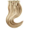 Rapunzel of Sweden Invisible Clip-ins Straight / Medium Volume / 7 pieces cm M7.3/10.8 Cendre Ash Blonde Mix 50
