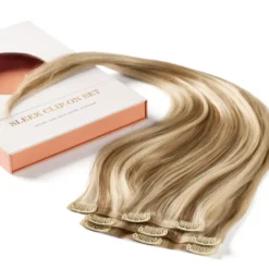 Rapunzel of Sweden Invisible Clip-ins Straight / Light Volume / 3 pieces 50 cm M7.3/10.8 Cendre Ash Blonde Mix