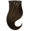 Rapunzel of Sweden Invisible Clip-ins Straight / Medium Volume / 7 pieces 50 cm 2.3 Chocolate Brown