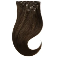 Rapunzel of Sweden Invisible Clip-ins Straight / Medium Volume / 7 pieces 50 cm 2.3 Chocolate Brown