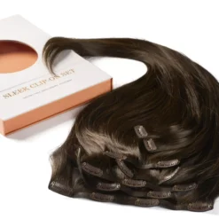 Rapunzel of Sweden Invisible Clip-ins Straight / Medium Volume / 7 pieces 50 cm 2.3 Chocolate Brown