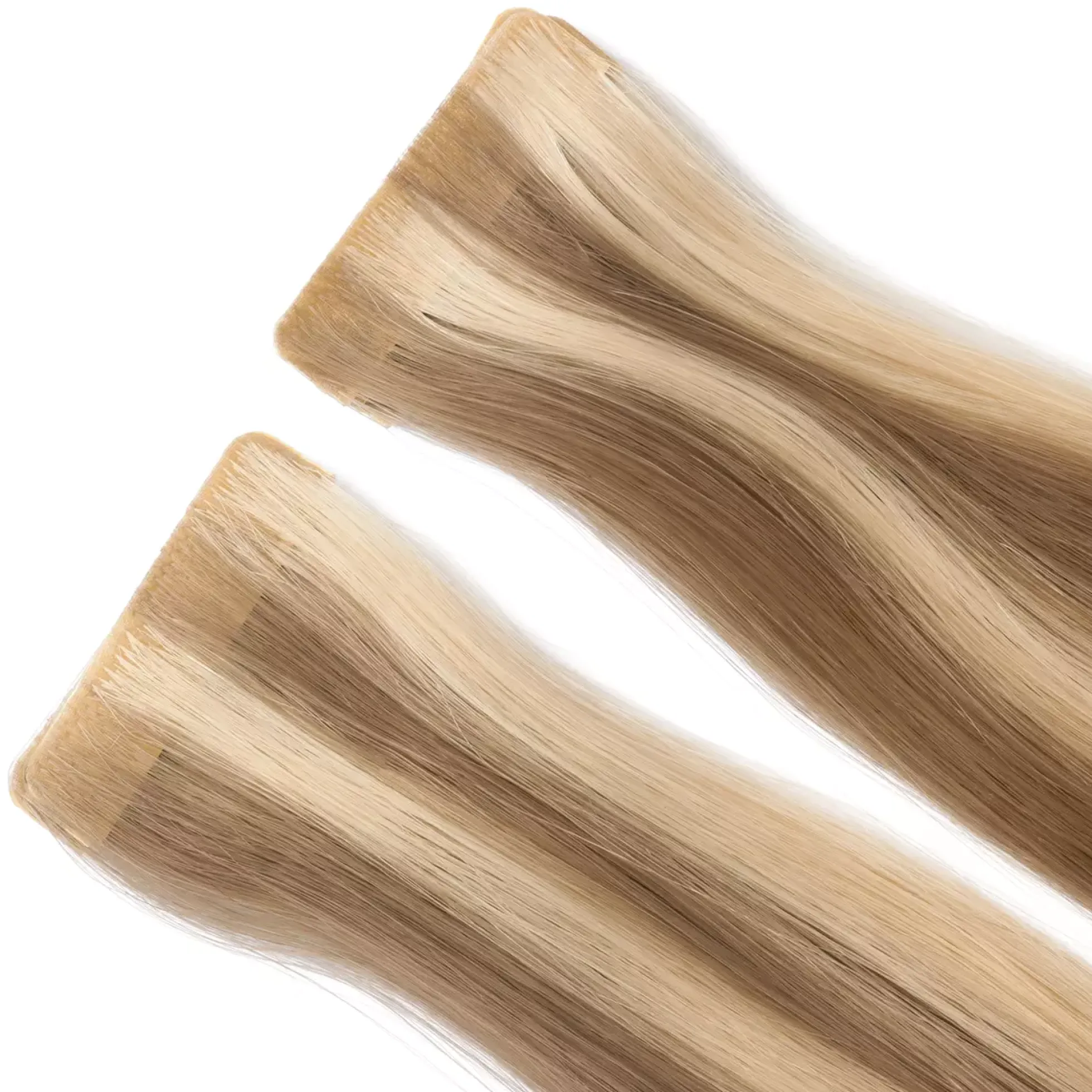 Rapunzel of Sweden Premium Tape Extensions Straight / Seamless Tape 4 cm / 8 pieces50 cm M7.3/10.8 Cendre Ash Blonde Mix