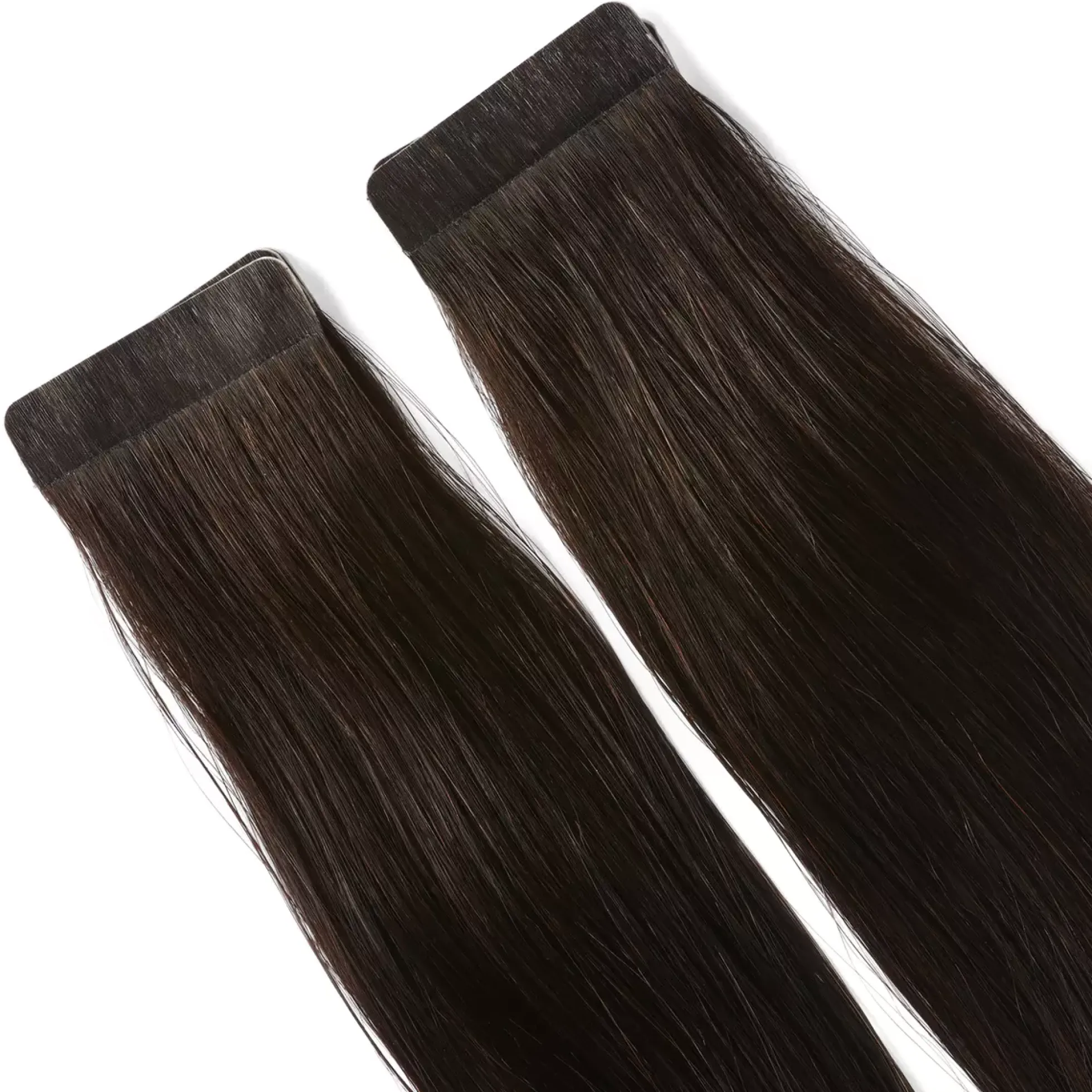 Rapunzel of Sweden Premium Tape Extensions Straight / Classic Tape 4 cm / 8 pieces 50 cm 1.2 Black Brown
