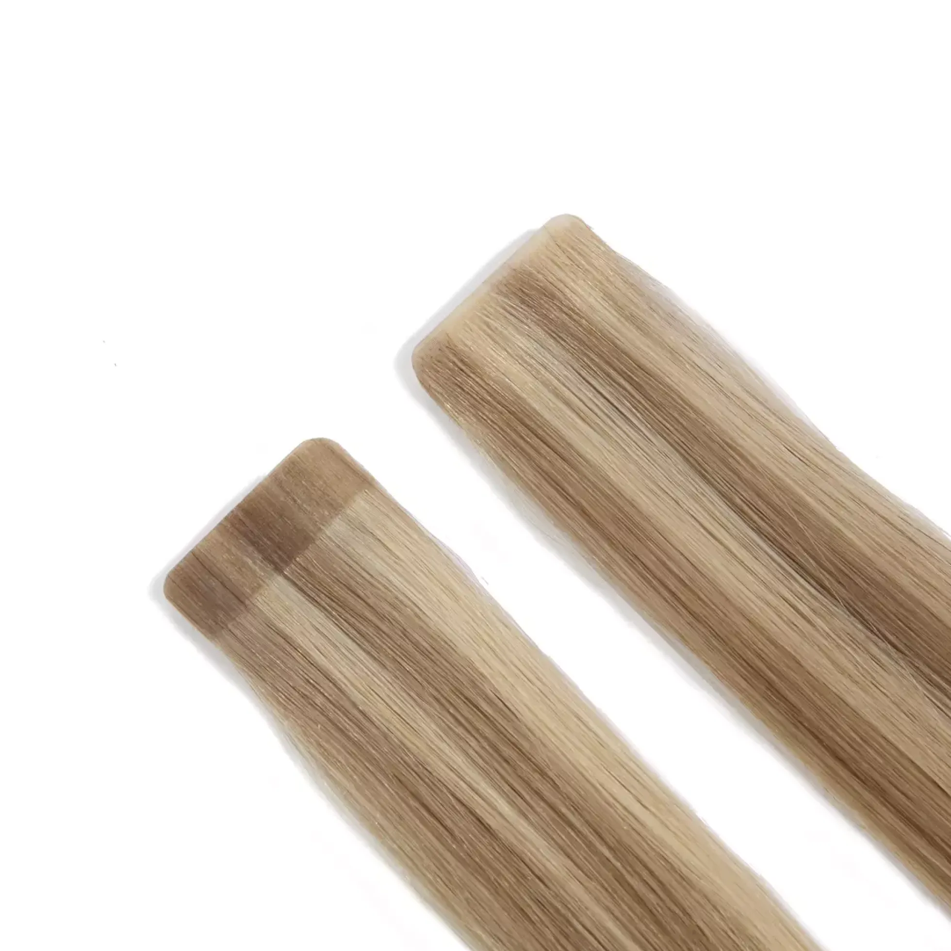 Rapunzel of Sweden Premium Tape Extensions Straight / Mixed Tapes 3 cm / 8 pieces 50 cm M7.3/10.8 Cendre Ash Blonde Mix