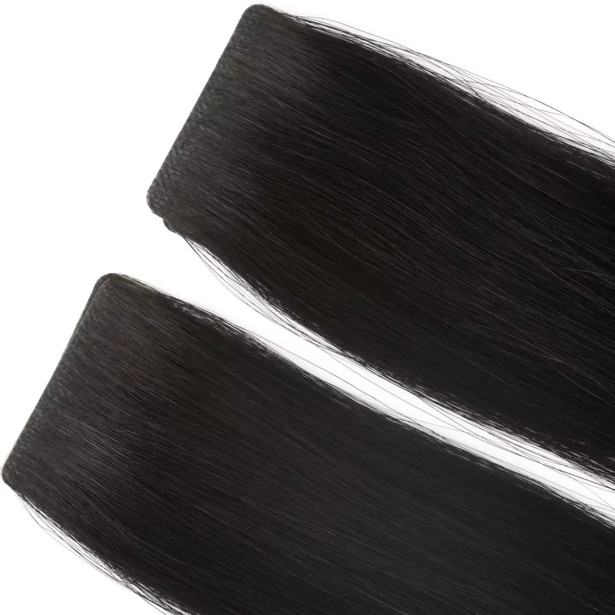Rapunzel of Sweden Premium Tape Extensions Straight / Seamless Tape 4 cm / 8 pieces 50 cm 1.0 Black
