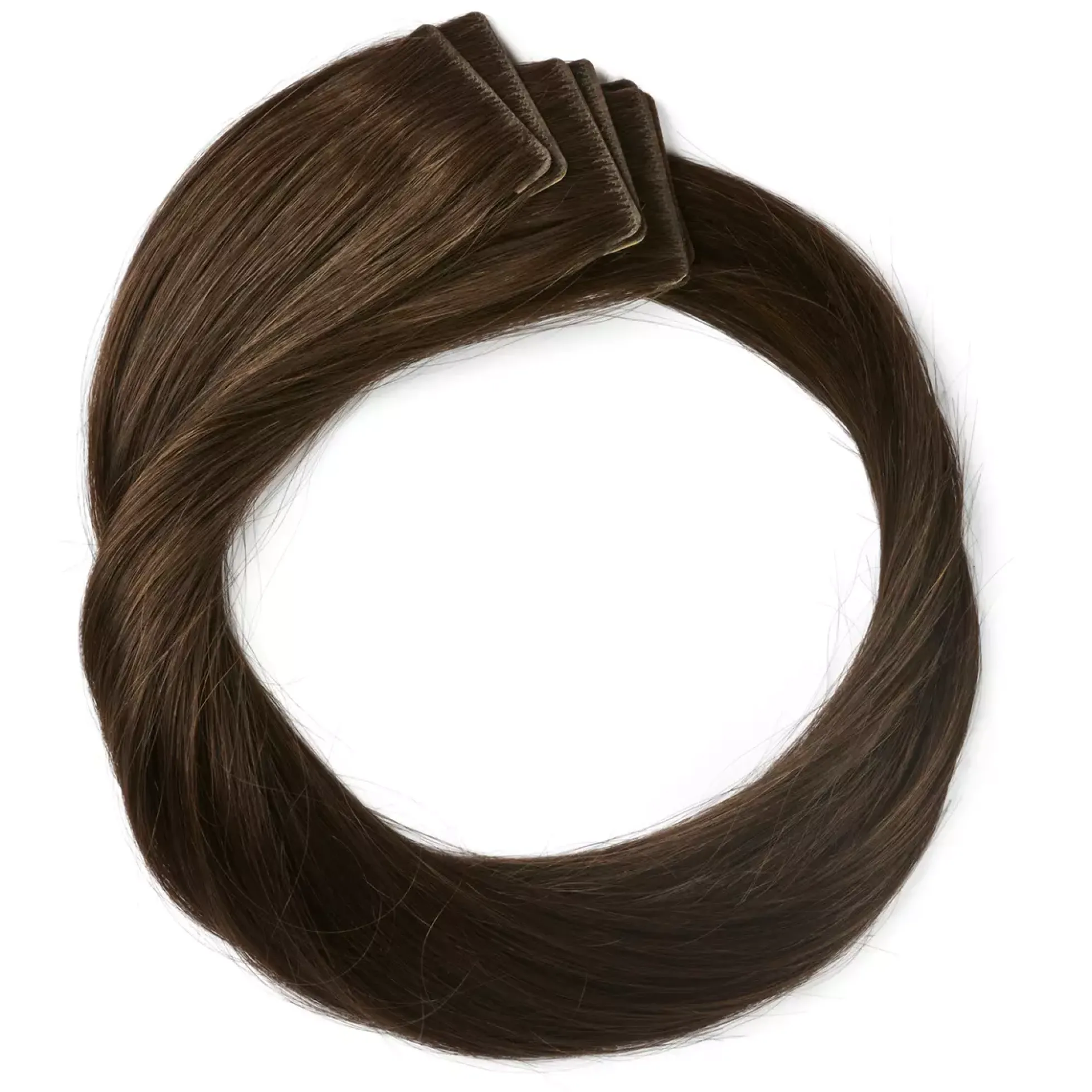 Rapunzel of Sweden Premium Tape Extensions Straight / Seamless Tape 4 cm / 8 pieces50 cm 2.3 Chocolate Brown