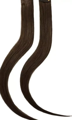 Rapunzel of Sweden Single Invisible Clip-ins Straight / 2 pieces 40 cm 1.2 Black Brown