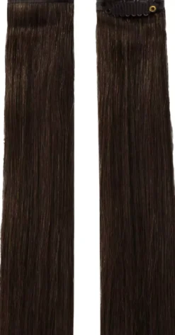 Rapunzel of Sweden Single Invisible Clip-ins Straight / 2 pieces 40 cm 1.2 Black Brown