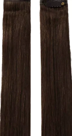 Rapunzel of Sweden Single Invisible Clip-ins Straight / 2 pieces 40 cm 2.3 Chocolate Brown