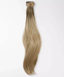 Rapunzel of Sweden Vegan Ponytail Straight / Clip-in / Medium Volume 40 cm Brown Ash Blonde Balayage B5.1/7.3