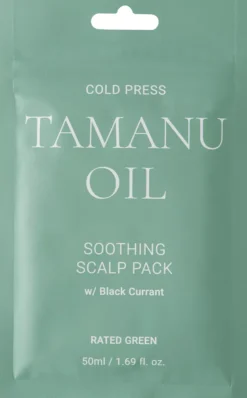 Rated GreenScalp Pack Cold Press Tamanu Oil Soothing Scalp Pack Black Currant 50 ml