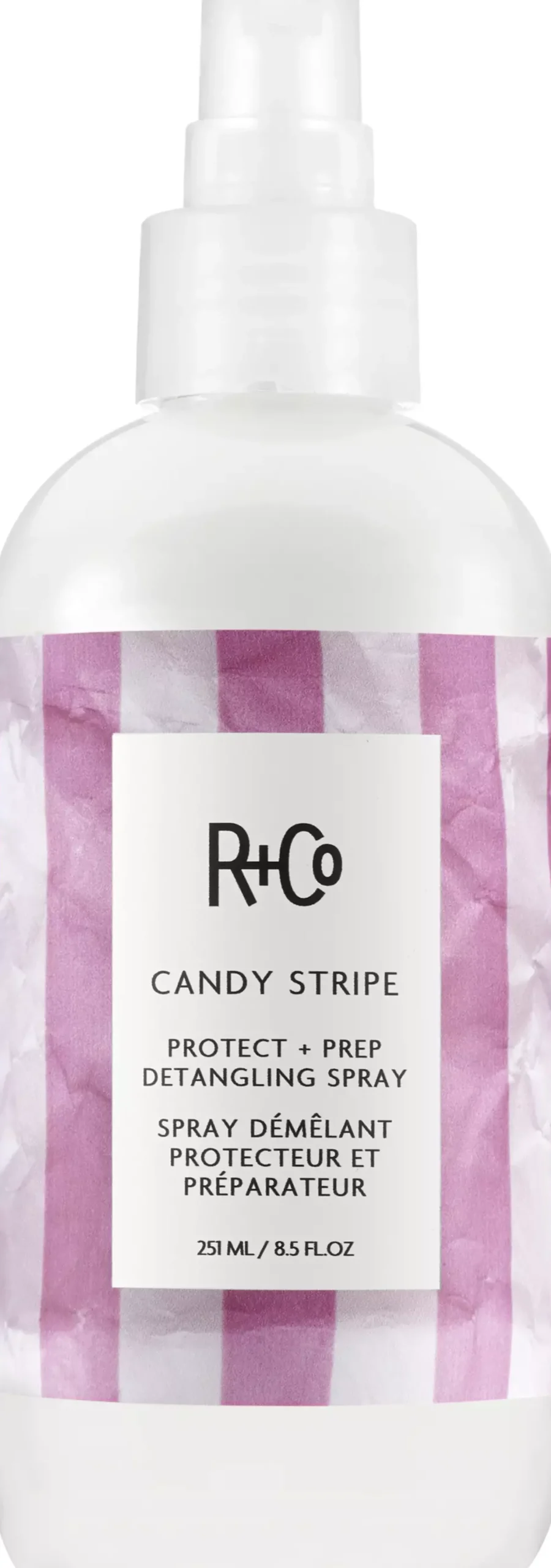 R+Co CANDY STRIPE Protect+Prep Detangling Spray 251 ml