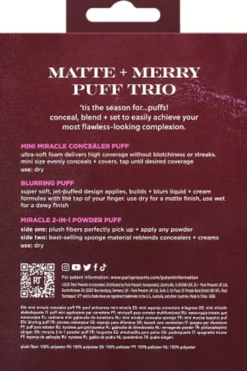 Real Techniques Matte + Merry Puff Trio