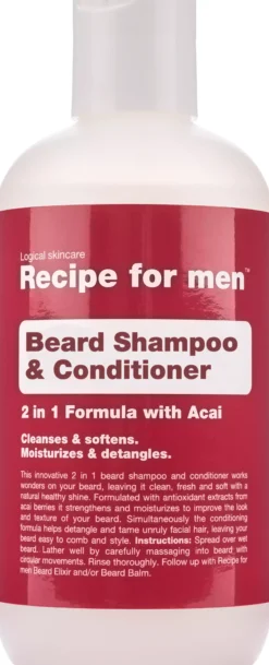 Recipe for men Beard Shampoo & Conditioner 250 ml