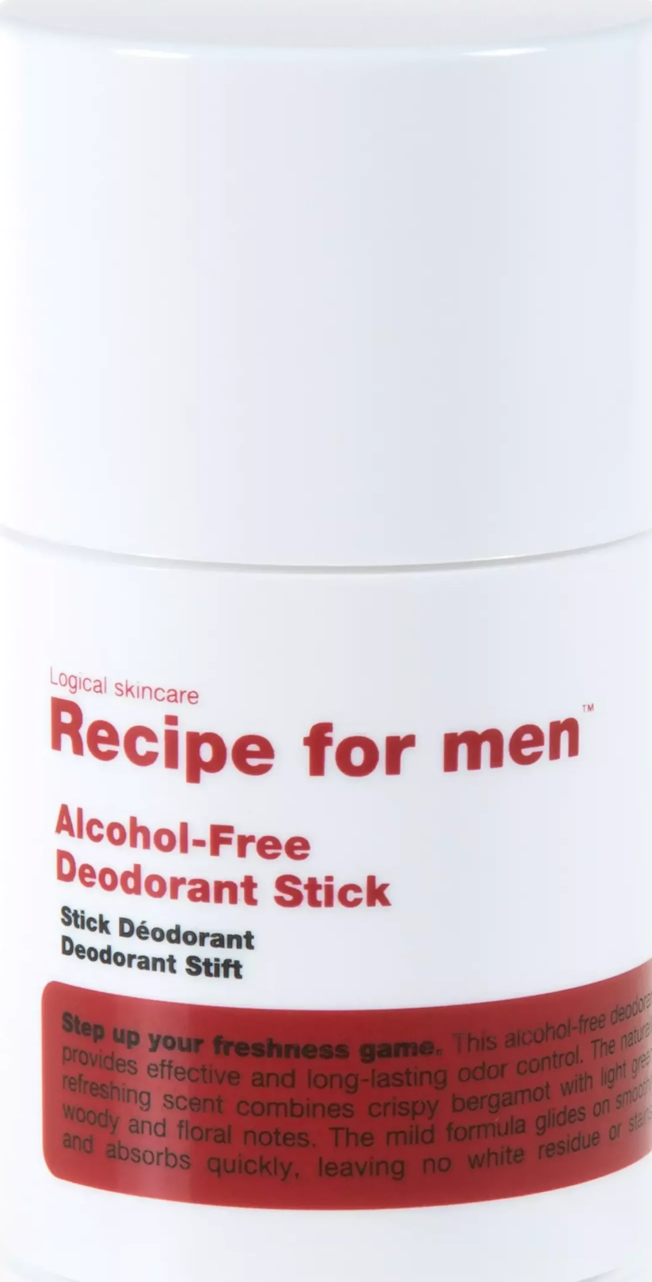 Recipe for men Deodorant Stick Alcohol-free 75 ml