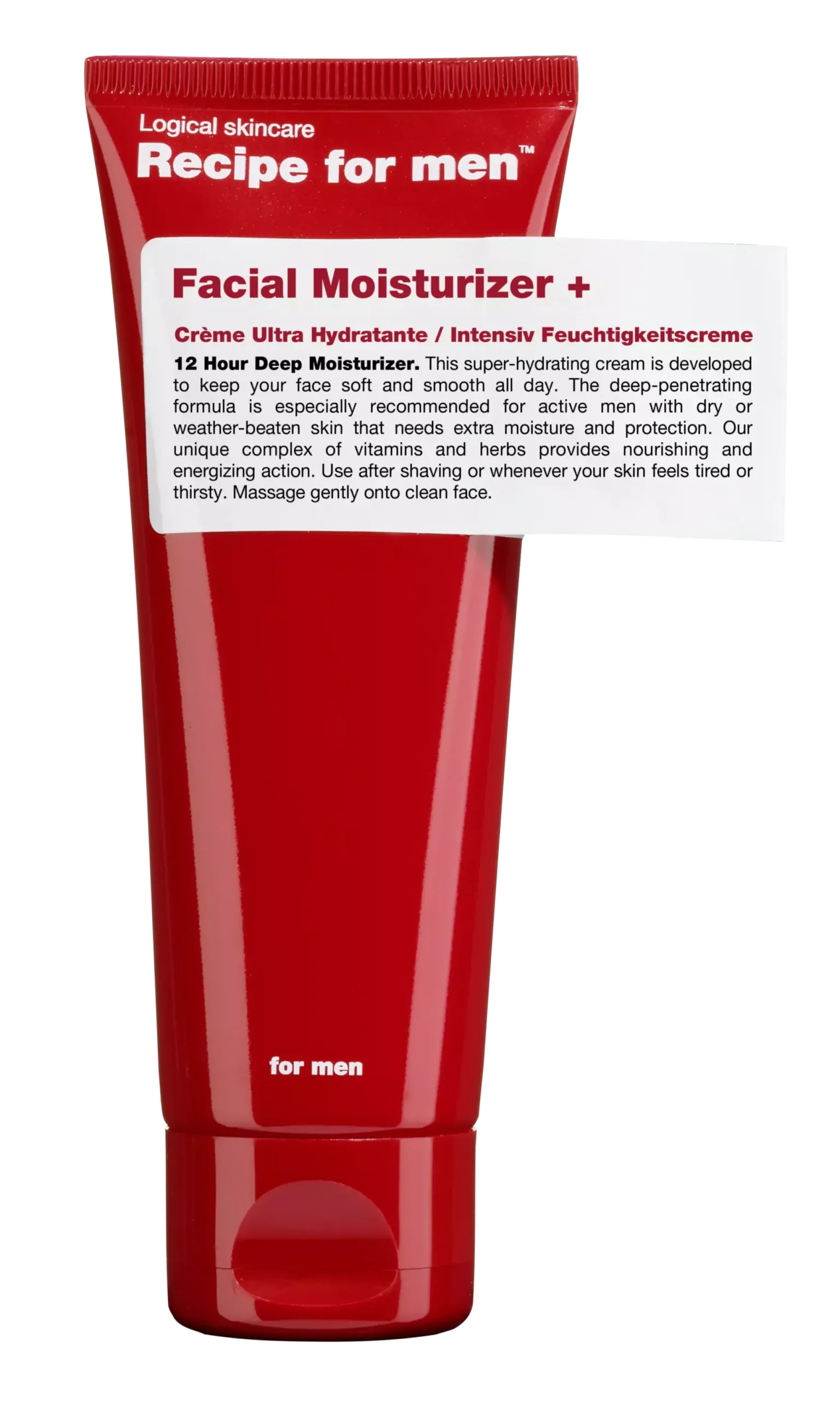 Recipe for men Facial Moisturizer + 75 ml