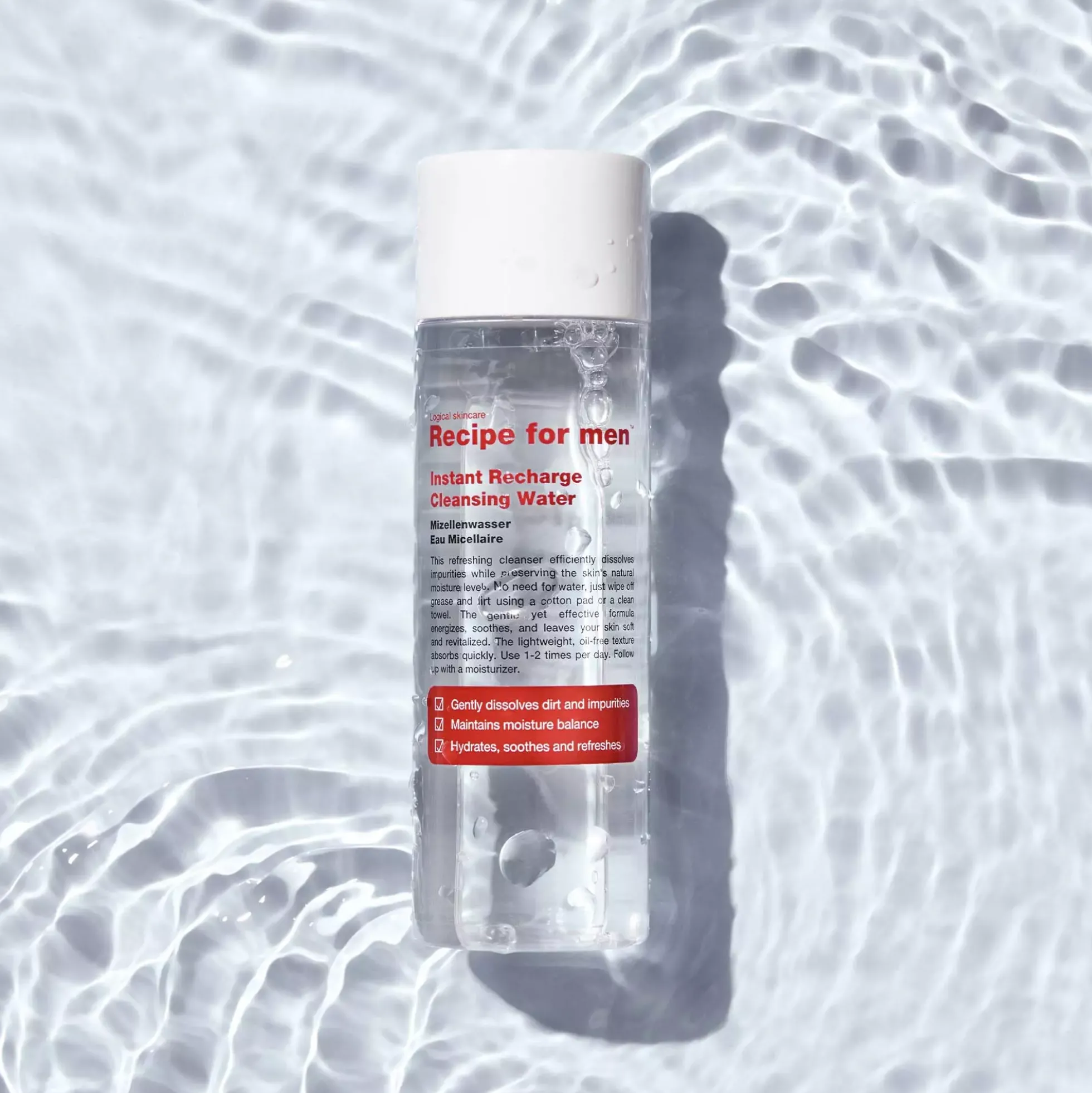 Recipe for men Instant Recharge Cleansing Water 100 ml