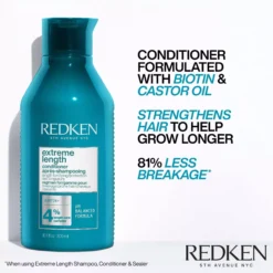 RedkenExtreme Length Shampoo 300 ml & Conditioner 300 ml & Leave-in 150 ml