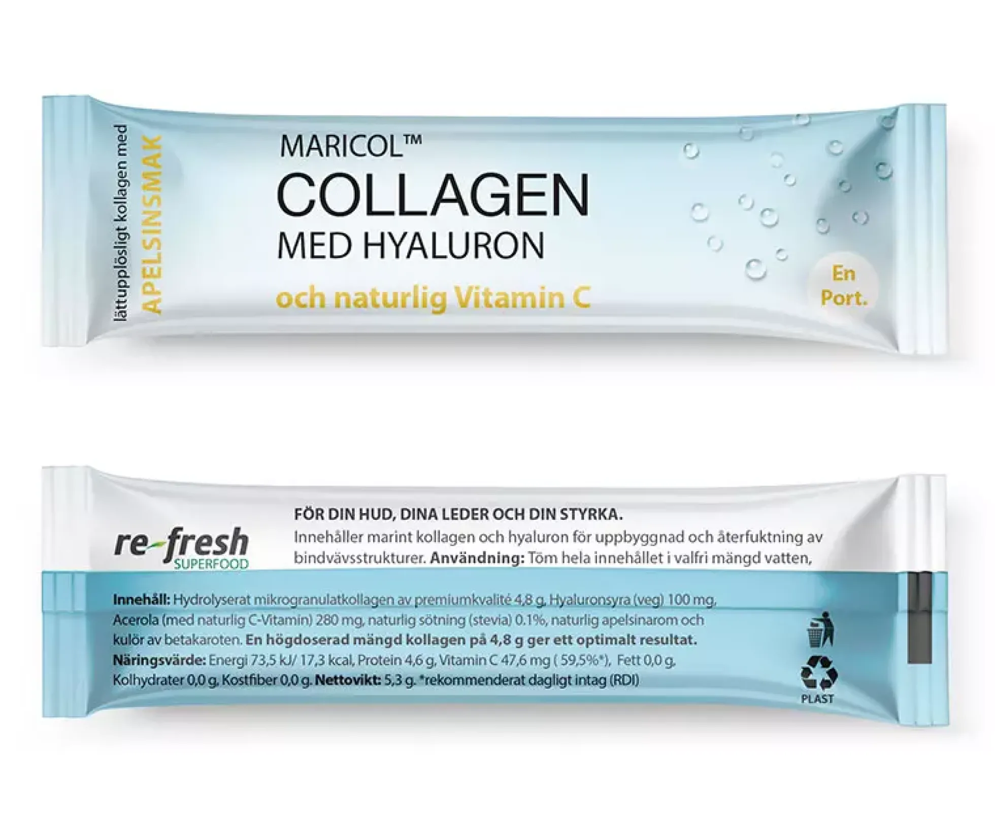 Re-fresh Superfood Collagen Hyaluron +C Box 30 st