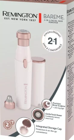 Remington WFS200 BareMe™ 2-in1 Facial Hair Remover