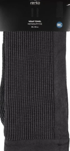 RentoKenno Sarong 85x145 cm Black/Grey