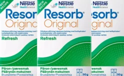 Resorb Vätskeersättning Sötad med Steviolglykosider med Päronsmak 90g x3