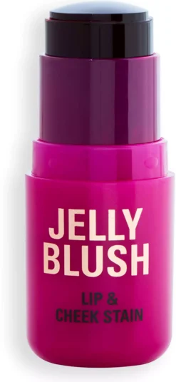 Revolution Beauty London Jelly Blush Stick Lip and Cheek Stain Strawberry Pink