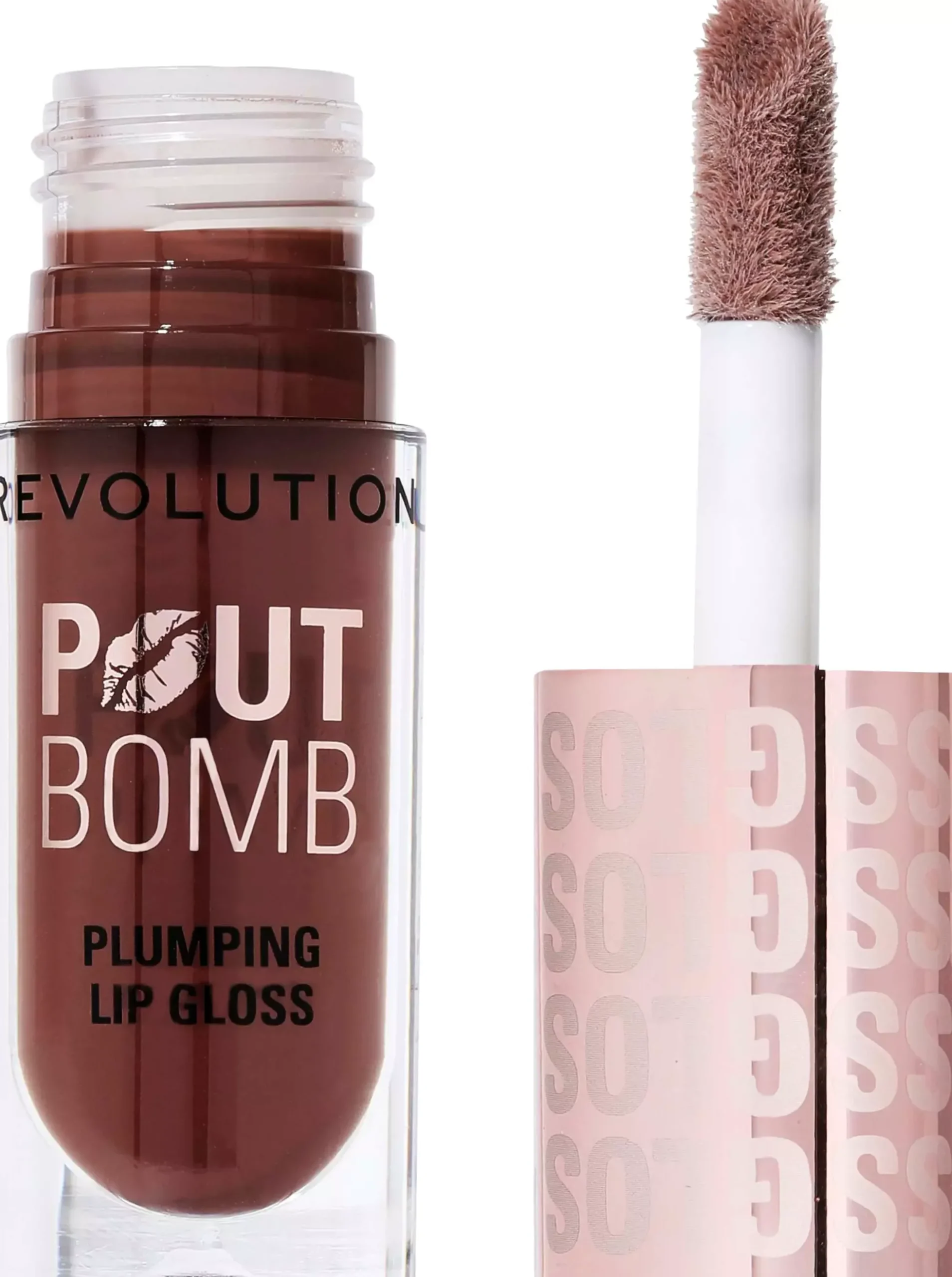 Revolution Beauty London Pout Bomb Plumping Gloss Cherry Sheer Red