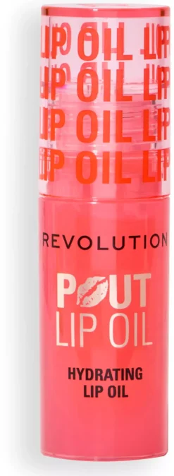 Revolution Beauty London Pout Lip Oil Watermelon Pink