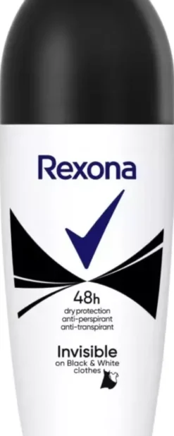 Rexona 48h Invisible on black and white clothes roll-on