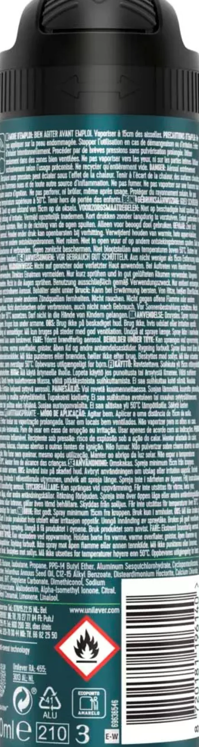 Rexona Men 72h Advanced Protection Quantum Dry spray