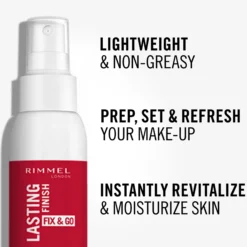 RimmelLasting Finish Insta Fix & Go 2 in 1 Primer & Setting Spray Fix & Go Primer & Setting Spray