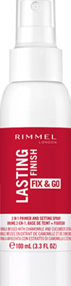 RimmelLasting Finish Insta Fix & Go 2 in 1 Primer & Setting Spray Fix & Go Primer & Setting Spray
