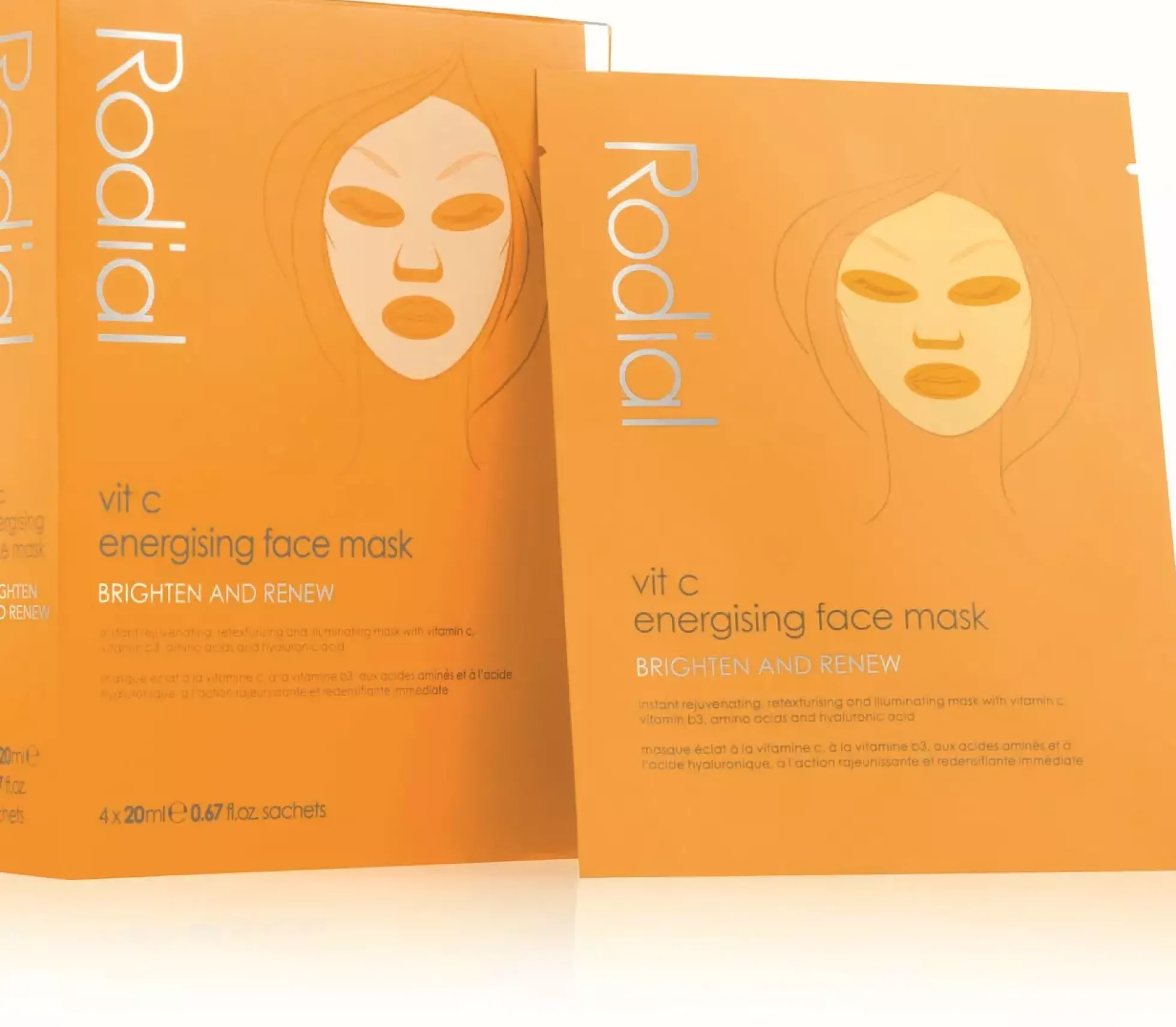 RodialVitamin C Energising Sheet Mask 4 st