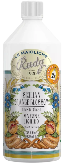 RudySicilian Orange Blossom Le Maioliche Hand Wash Refill 1000 ml