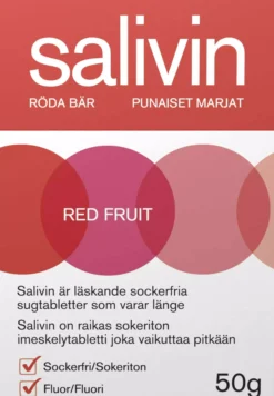Salivin Sugtabletter Red Fruit 50 g