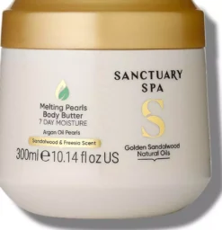 Sanctuary SpaGolden Sandalwood Natural Oils Melting Pearls Body Butter 300 ml