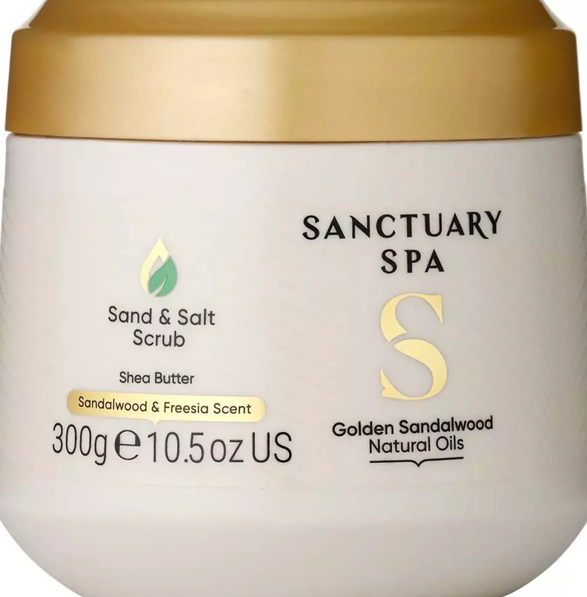 Sanctuary SpaGolden Sandalwood Natural Oils Salt and Sand Scrub 300 g