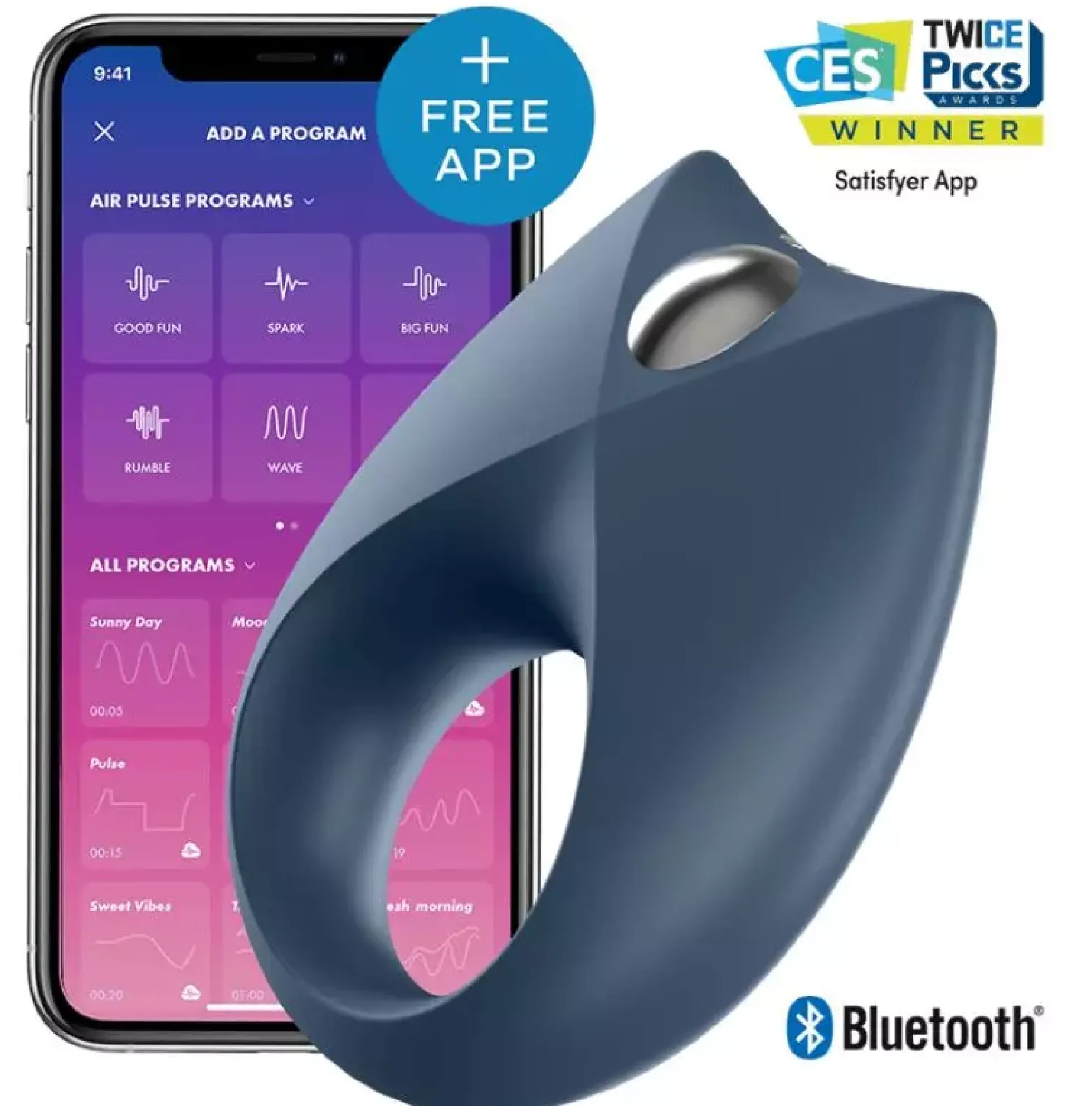 Satisfyer One Ring incl. Bluetooth and App Royal