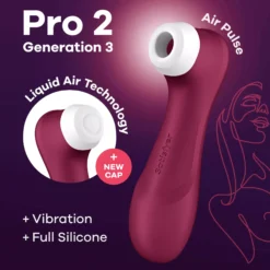 Satisfyer Pro 2 Generation 3 with Liquid Air Wine Red
