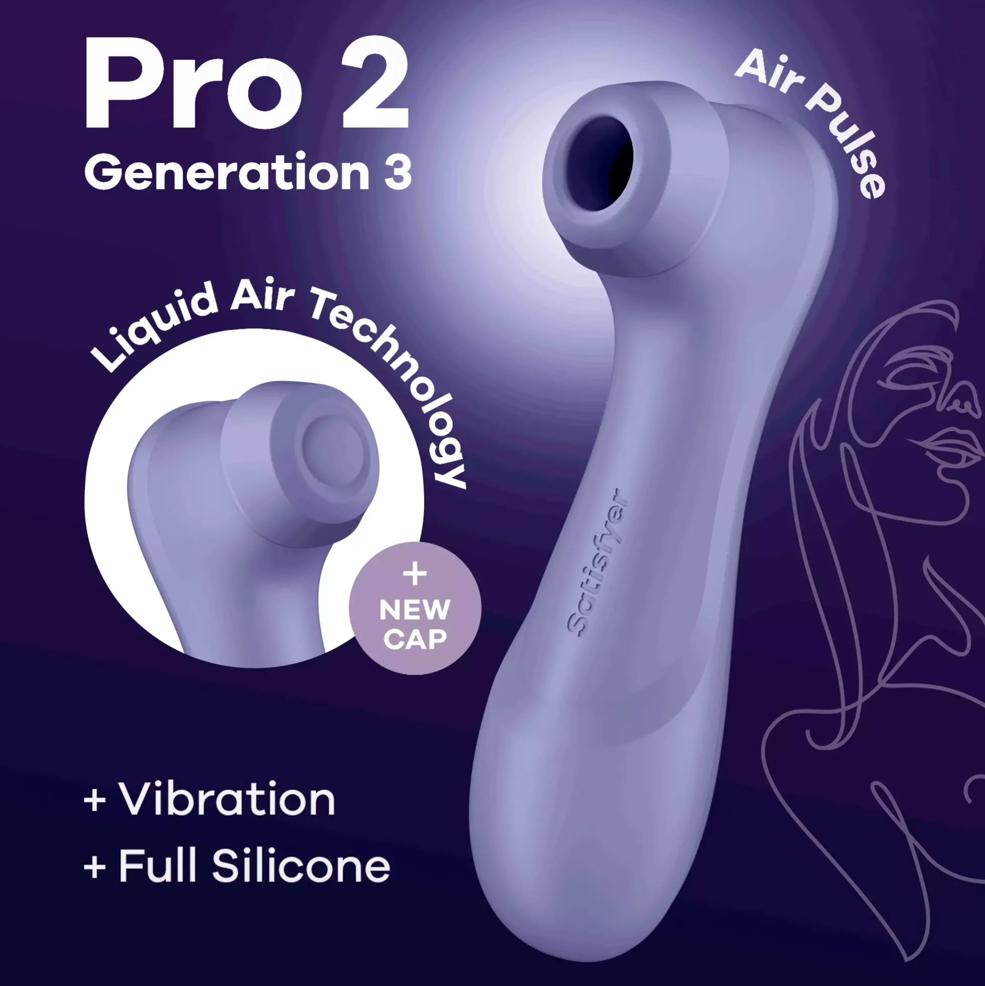 Satisfyer Pro 2 Generation 3 with Liquid Air Lilac