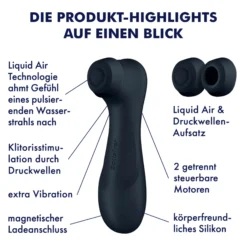 Satisfyer Pro 2 Generation 3 with Liquid Air Black