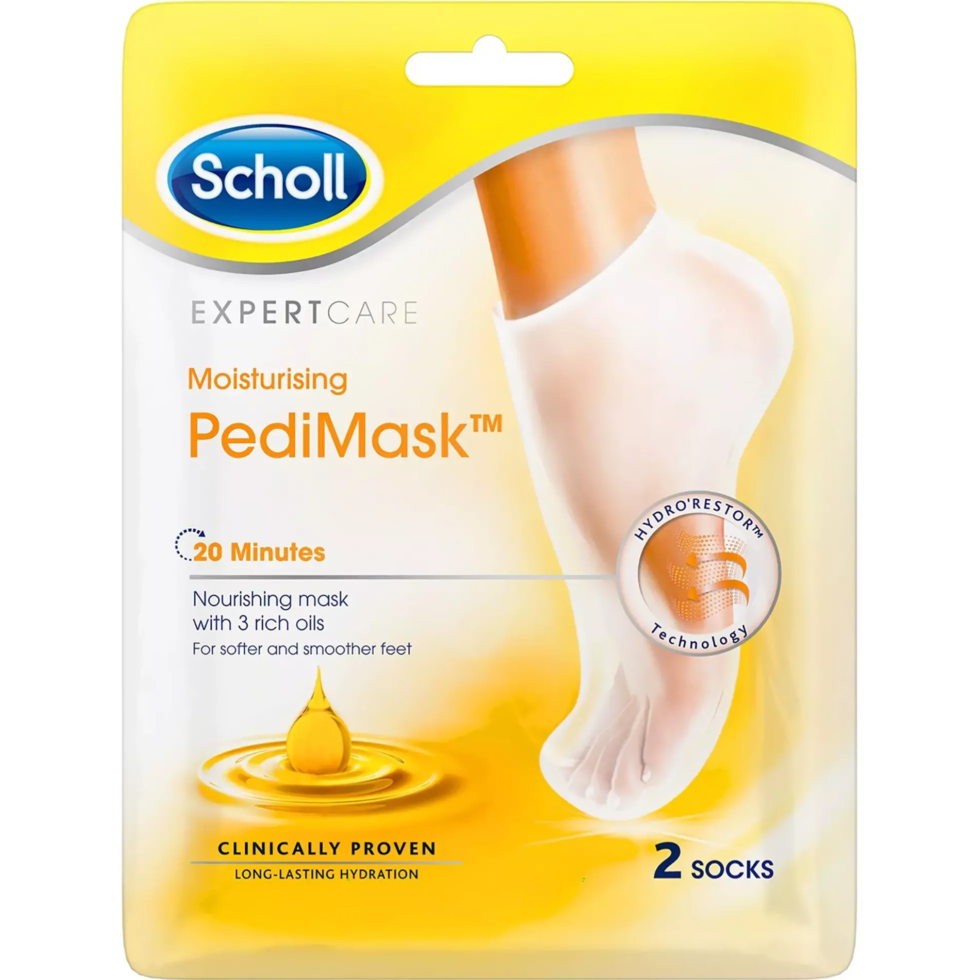 Scholl Foot Mask Moisturizing Triple Oil