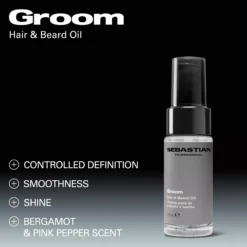 Sebastian Professional Groom Hair & Beard Oil for Men 30 ml